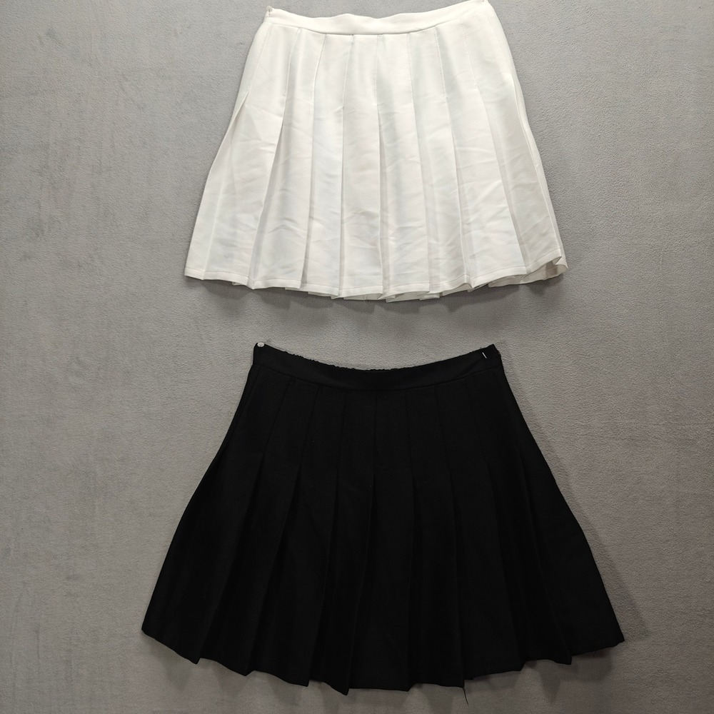 Wild‎ Fable Pleated Mini Skirt S Lot of 2 Academia Schoolgirl Preppy Nerd Twee